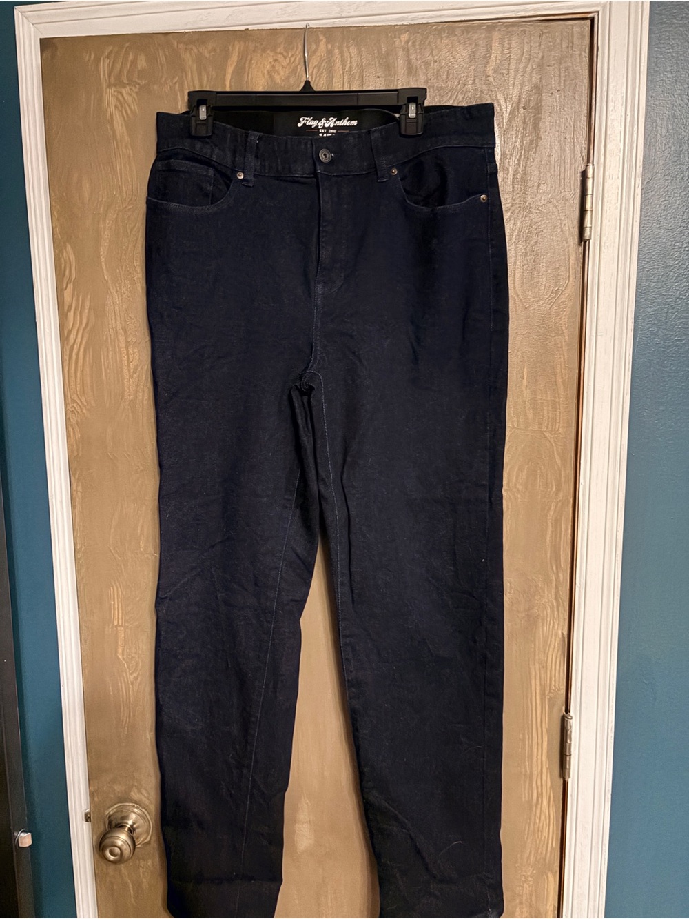Flag and Anthem Women’s Dark Rinse High-Rise Straight Jeans